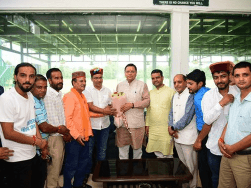 The delegation from Purola Assembly met CM Dhami