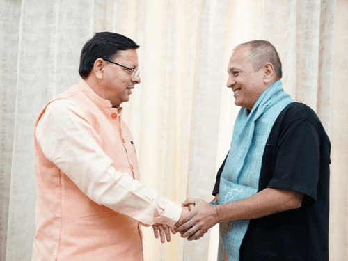 Film producer-director Vipul Amritlal Shah met CM Dhami