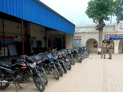 Haridwar Police seized 26 motorcycles without number plates