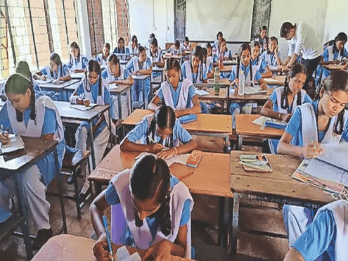 Half yearly home examinations started in secondary and upper primary schools