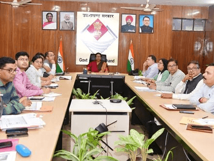 Chief Secretary Mrs. Radha Raturi reviewed the works of Jal Jeevan Mission