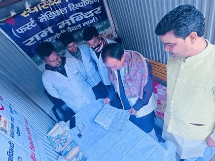 Cabinet Minister Dr. Dhan Singh Rawat inspected health services in Kharsali