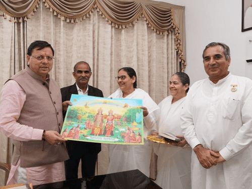 Brahmakumari's deputy regional head Manju Didi met CM Dhami