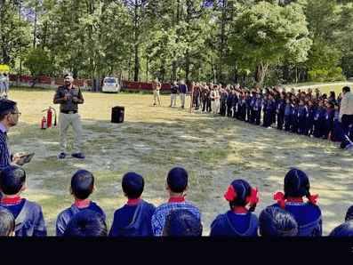 Mock drill conducted by Fire Station Almora in Kendriya Vidyalaya