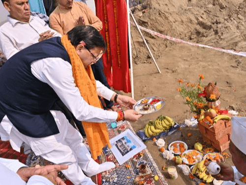 प्राचीन माँ पूर्णागिरि मंदिर के जीर्णोद्धार का किया गया शिलान्यास