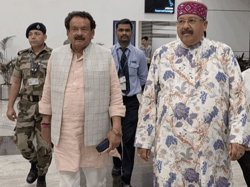 Cabinet Minister Satpal Maharaj met Union Minister S.P. Singh Baghel