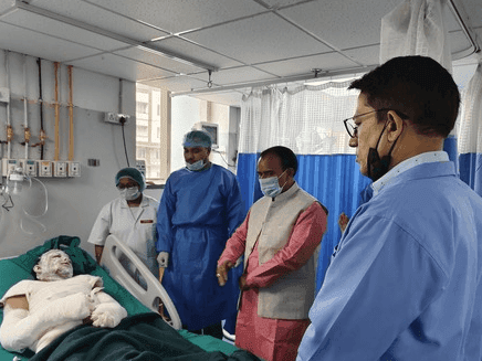 Health Minister Dr. Dhan Singh Rawat inspected Doon Medical College