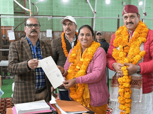 BJP candidate Mrs. Asha Nautiyal won the Kedarnath assembly elections