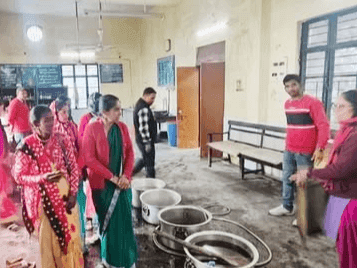 Women were given training on nano packaging unit in village Sarkot