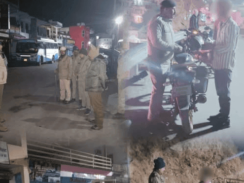 Action taken by Pithoragarh Police for violating traffic rules