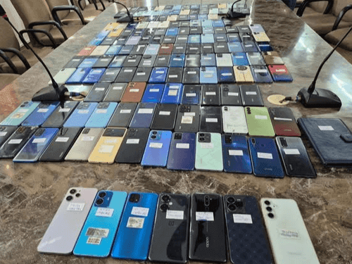 Nainital Police has recovered a total of 404 mobile phones so far in the year