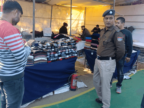 Fire risk inspection was done in view of fire safety in the fair
