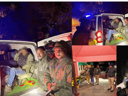 Car fell into a ditch, Uttarakhand Police became an angel for the injured