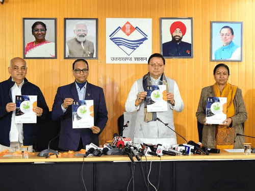 CM Dhami released the curtain raiser and program guide