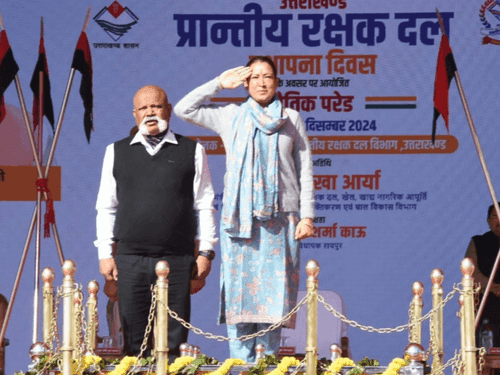 Cabinet Minister Rekha Arya participated in the rally parade