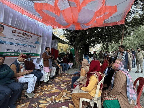 Cabinet Minister Dr. Dhan Singh Rawat inaugurated the construction work in Farasu