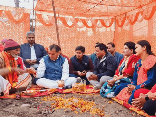 Cabinet Minister Premchand Aggarwal laid the foundation stone for various works