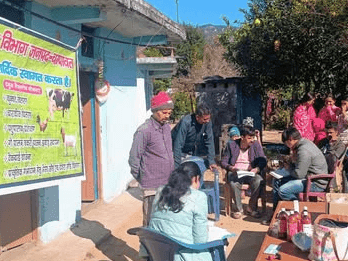 Veterinary camp was organized in village Lafda