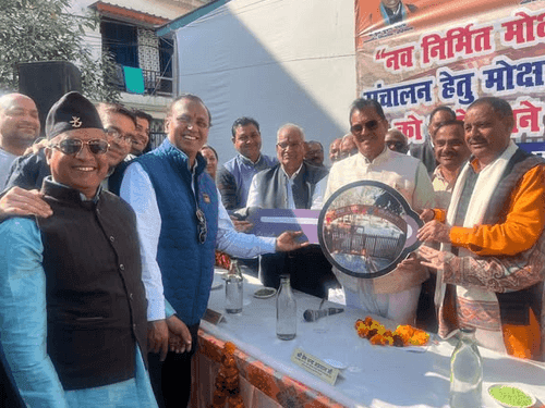 Cabinet Minister Premchand Aggarwal inaugurated the strengthening work of Moksha Dham