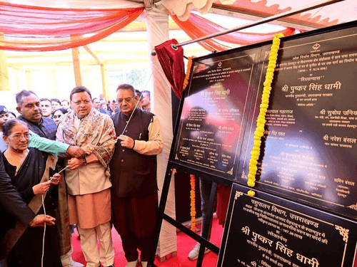 CM Dhami inaugurated and laid the foundation stone of a total of 74 schemes