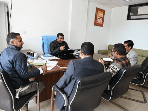 A meeting was organized regarding the preparations for National Voters' Day