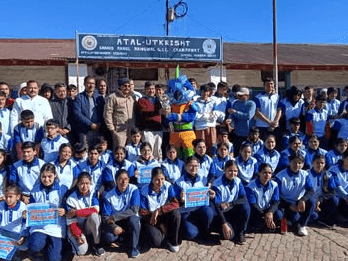 The Mashal Rally of the 38th National Games reached Champawat