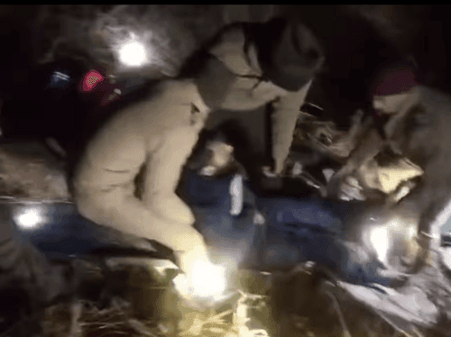 Car fell into a ditch, rescued by Almora Police