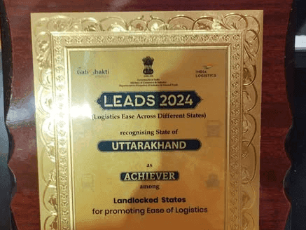 Uttarakhand state was awarded in the category of top achievements
