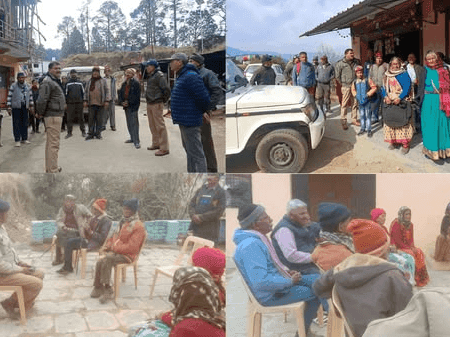 Uttarakhand police met senior citizens