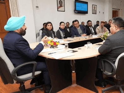 Governor Gurmit Singh held a meeting regarding 38th National Games