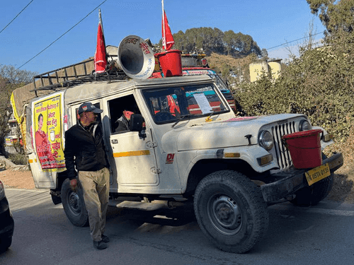 Pithoragarh Police visited various polling booths