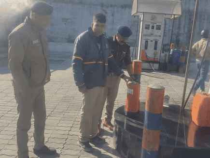 Inspection done by Fire Team Bageshwar in view of Uttarayan Fair