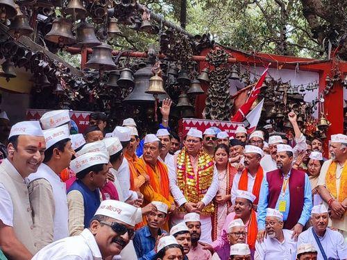 CM Dhami participated in the closing ceremony of Shri Golju Sandesh Yatra