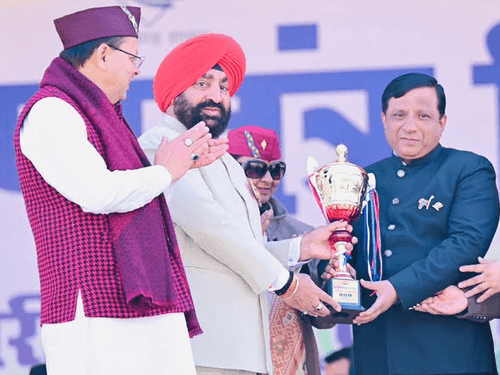 The tableau of the Information Department got the first prize