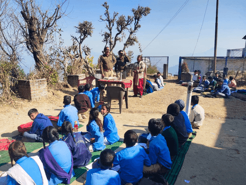 Image for School children were made aware under the 35th Road Safety Week