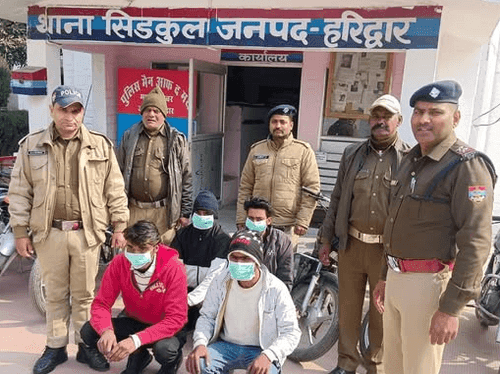 Image for Haridwar Police arrested 4 members of two-wheeler theft gang