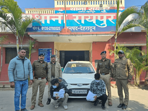 Image for Dehradun Police arrested smugglers with huge amount of illegal hashish