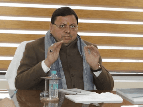 Image for CM Dhami held a meeting regarding the Sharda Corridor project