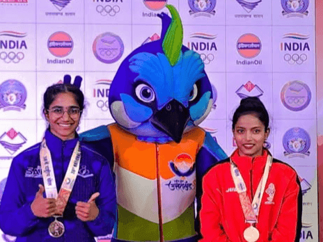 Image for Ritu Mandal of West Bengal won the gold medal in the yogasana competition