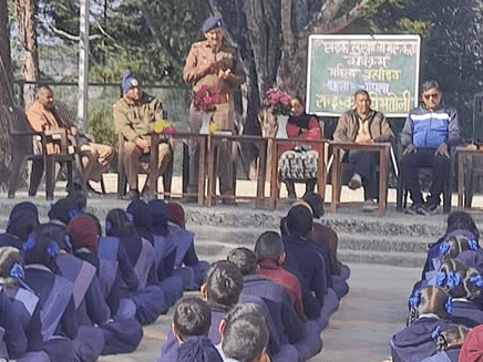 Image for Rudraprayag Police made students aware during Road Safety Month