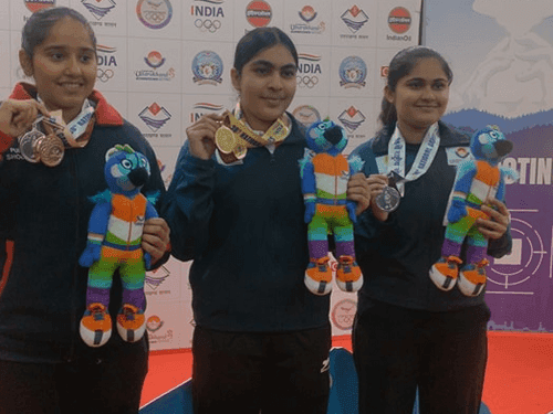 Image for Suruchi of Haryana won gold medal in 10 meter air pistol