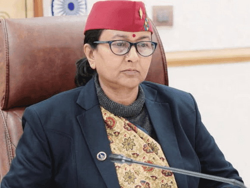 Image for Chief Secretary Mrs. Radha Raturi reviewed the preparations for the mock drill