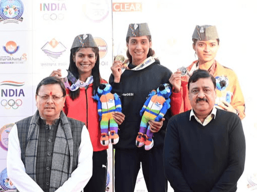 Image for CM Dhami observed athletics games