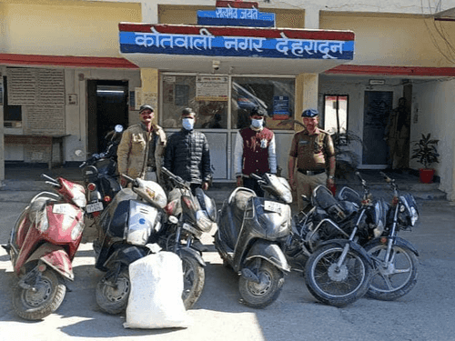 Image for Doon Police arrested the accused with stolen two-wheeler