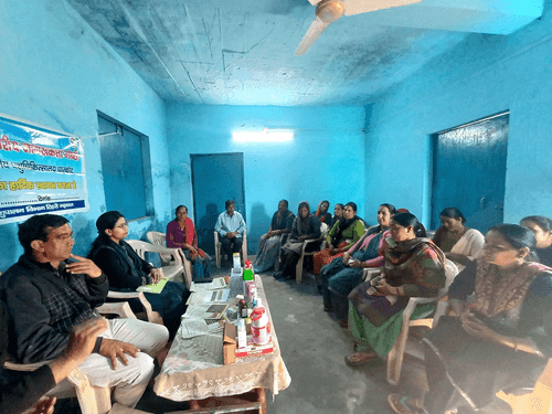 Image for Awareness seminar was organized in village Bhauniada