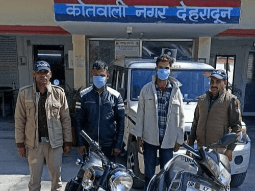 Dehradun Police arrested accused with stolen vehicle