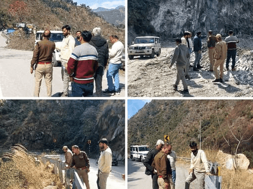 Image for Chamoli Police did a joint inspection of the travel route