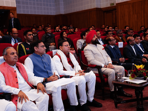 Image for Governor Gurmit Singh and CM Dhami released the coffee table book