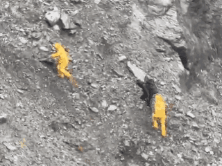 Image for The SDRF team rescued the person trapped in the hill