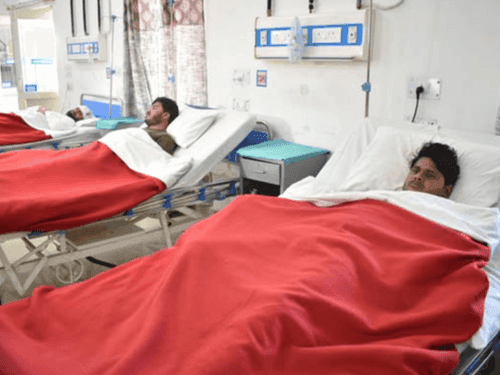 The workers caught in the avalanche are being treated